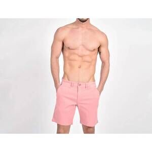 NEW EIGHT X slim fit stretch jacquard shorts in pink